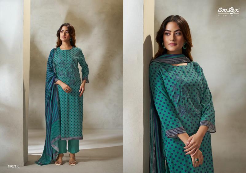Omtex jasrah belizza dress material wholesale